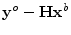 ${\mathbf y}^o-{\mathbf H}{\mathbf x}^b$