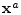 ${\mathbf x}^a$