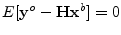 $E[{\mathbf y}^o-{\mathbf H}{\mathbf x}^b]=0$