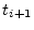 $t_{i+1}$