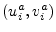 $(u_i^a,v_i^a)$