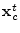 ${\mathbf x}^t_c$
