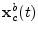 ${\mathbf x}^b_c(t)$