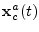 ${\mathbf x}^a_c(t)$